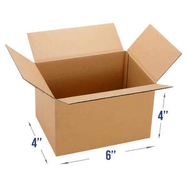 6x4x4 Small Corrugated Box - TotalBox & Supply