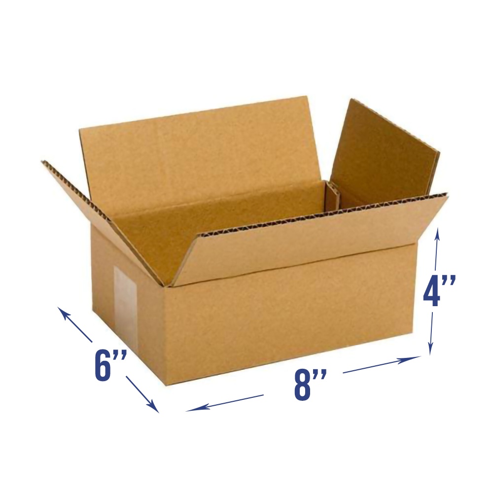 50 8x6x4 PACKING SHIPPING CORRUGATED CARTON BOXES